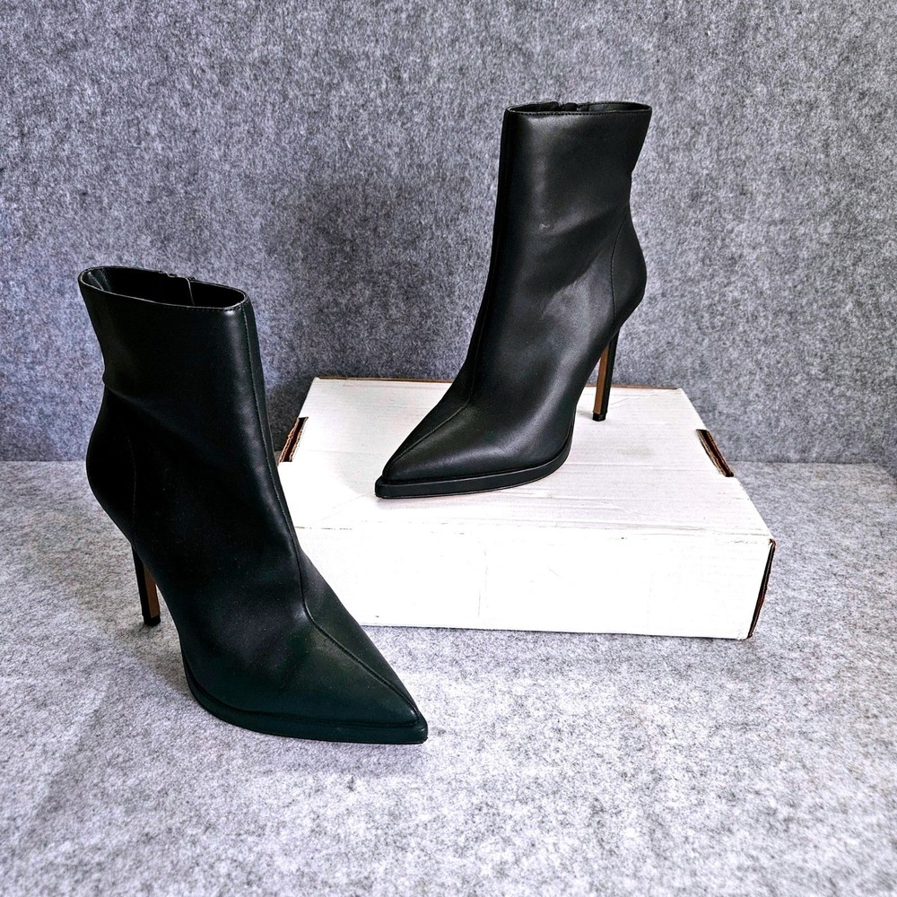 Jessica Simpson Kallins Black Pointed Toe Stiletto Platform Ankle Boots 8.5M